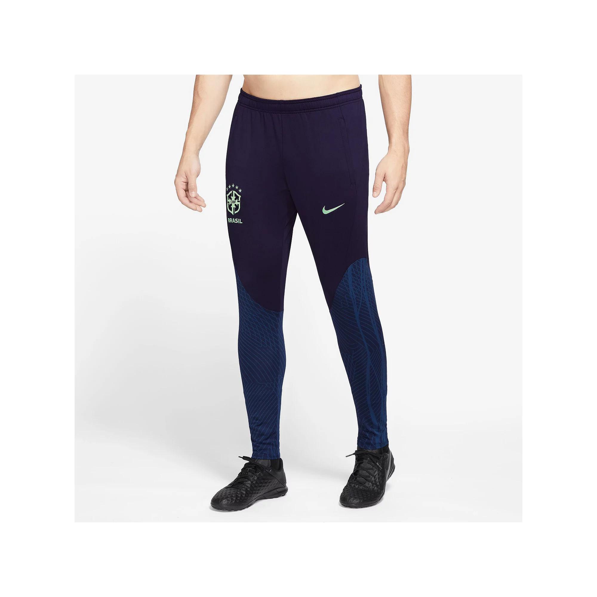 Men's Nike Navy Brazil National Team Strike Performace Track Pants, Size: 2XL, Soc Blue Product Image