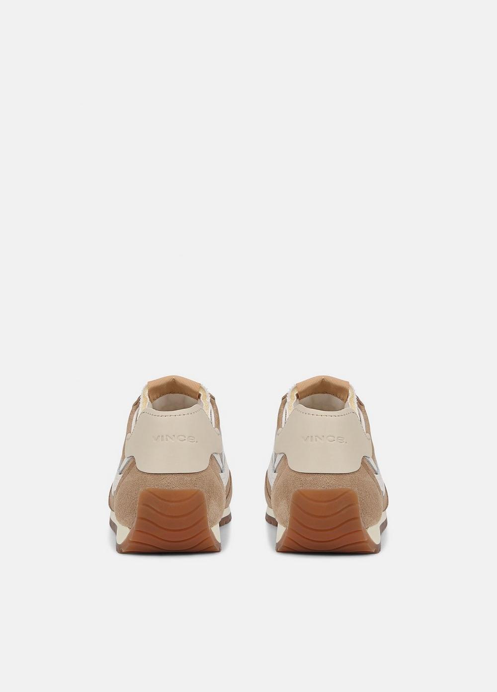 Womens Oasis Suede And Leather Runner Sneaker, New Camel/white Foam, Size 11 Vince Product Image