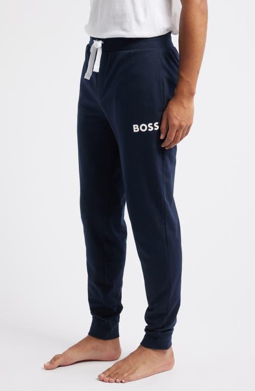 Boss Ease Cotton Logo Print Joggers Regular Fit Product Image