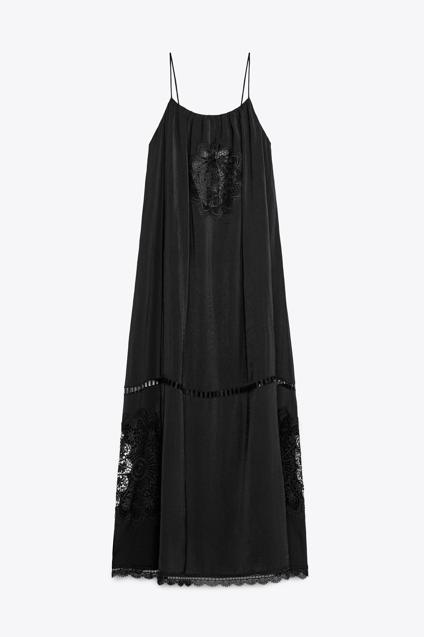 EMBROIDERED VOLUMINOUS MIDI DRESS Product Image