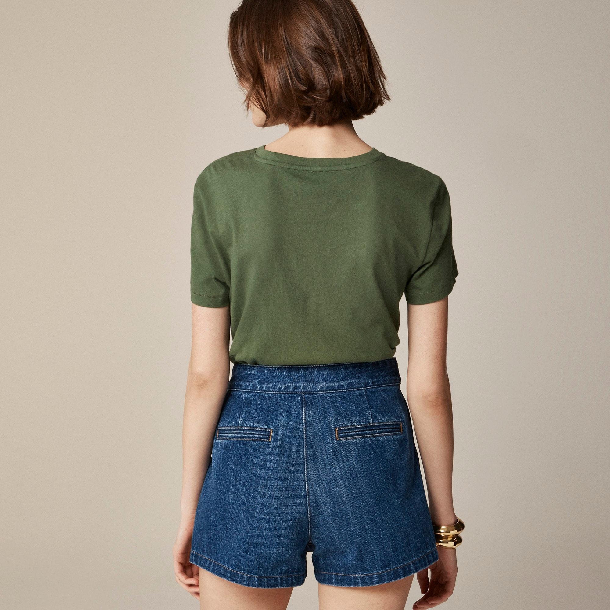 Vintage jersey classic-fit crewneck T-shirt in stripe Product Image