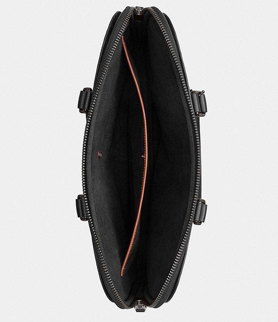 COACH Signature Coated Canvas Slim Briefcase Product Image