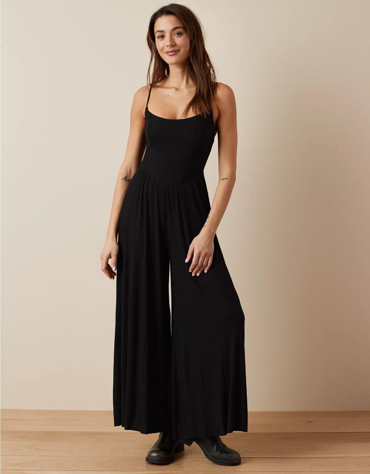AE Soft and Sexy Wide-Leg Jumpsuit Women's Product Image
