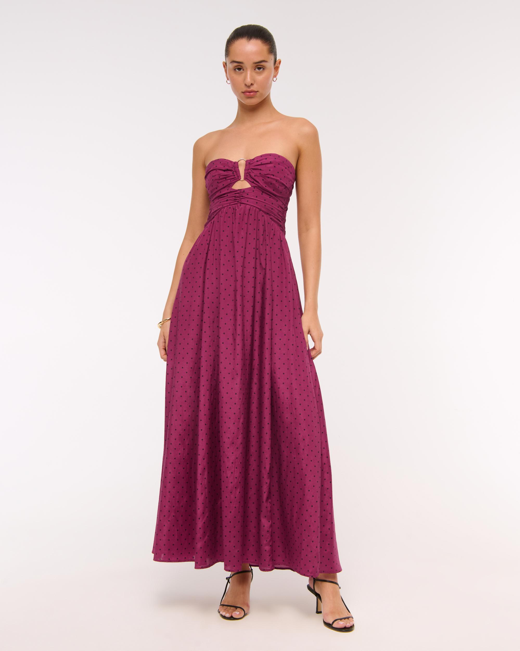 Strapless Hardware Cutout Maxi Dress Product Image