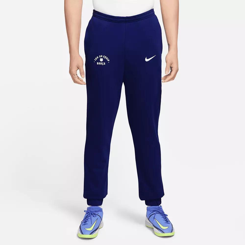Men's Nike  Blue Barcelona Fleece Pants, Size: Large, Bar Blue Product Image