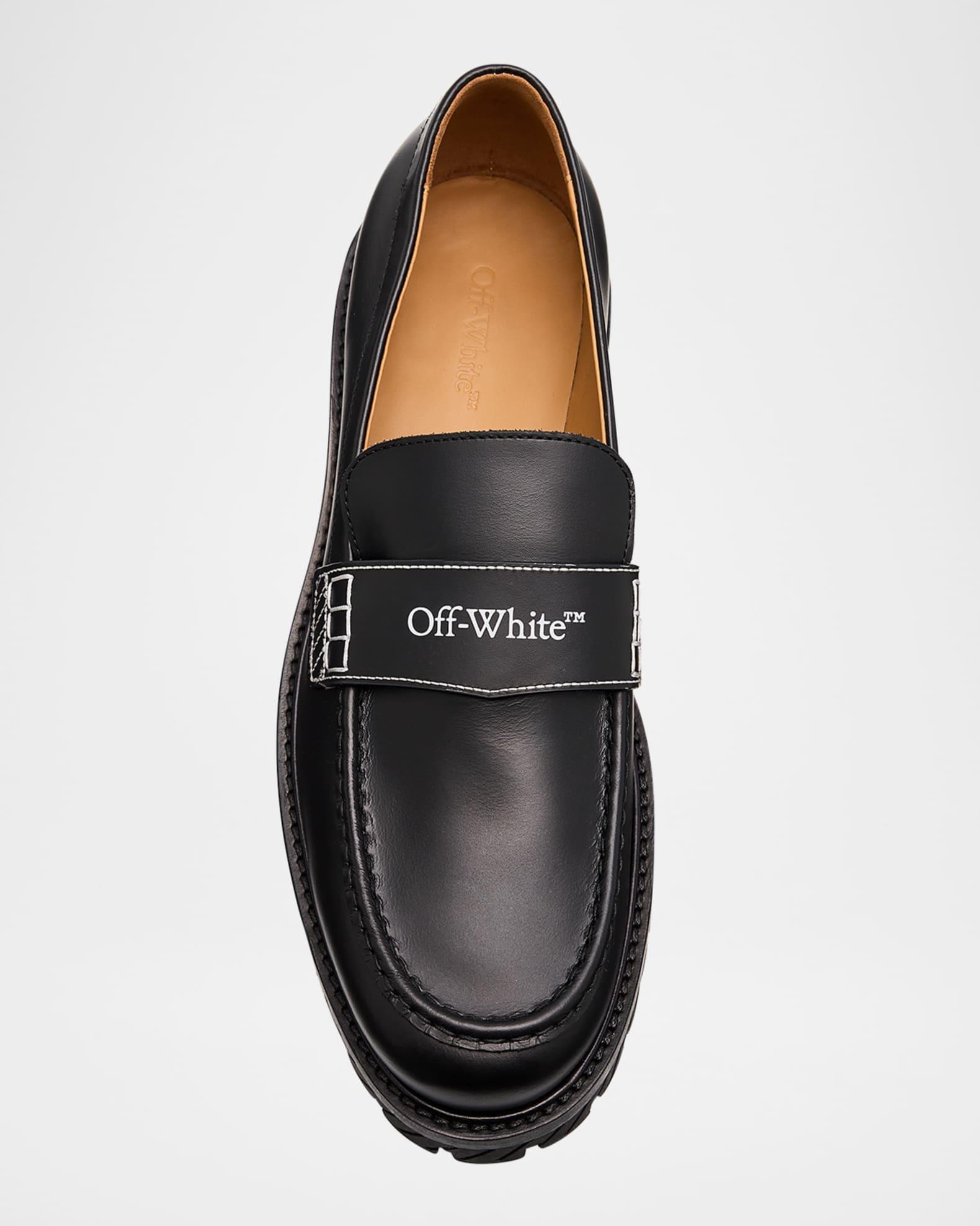 Men's Combat Leather Penny Loafers Product Image