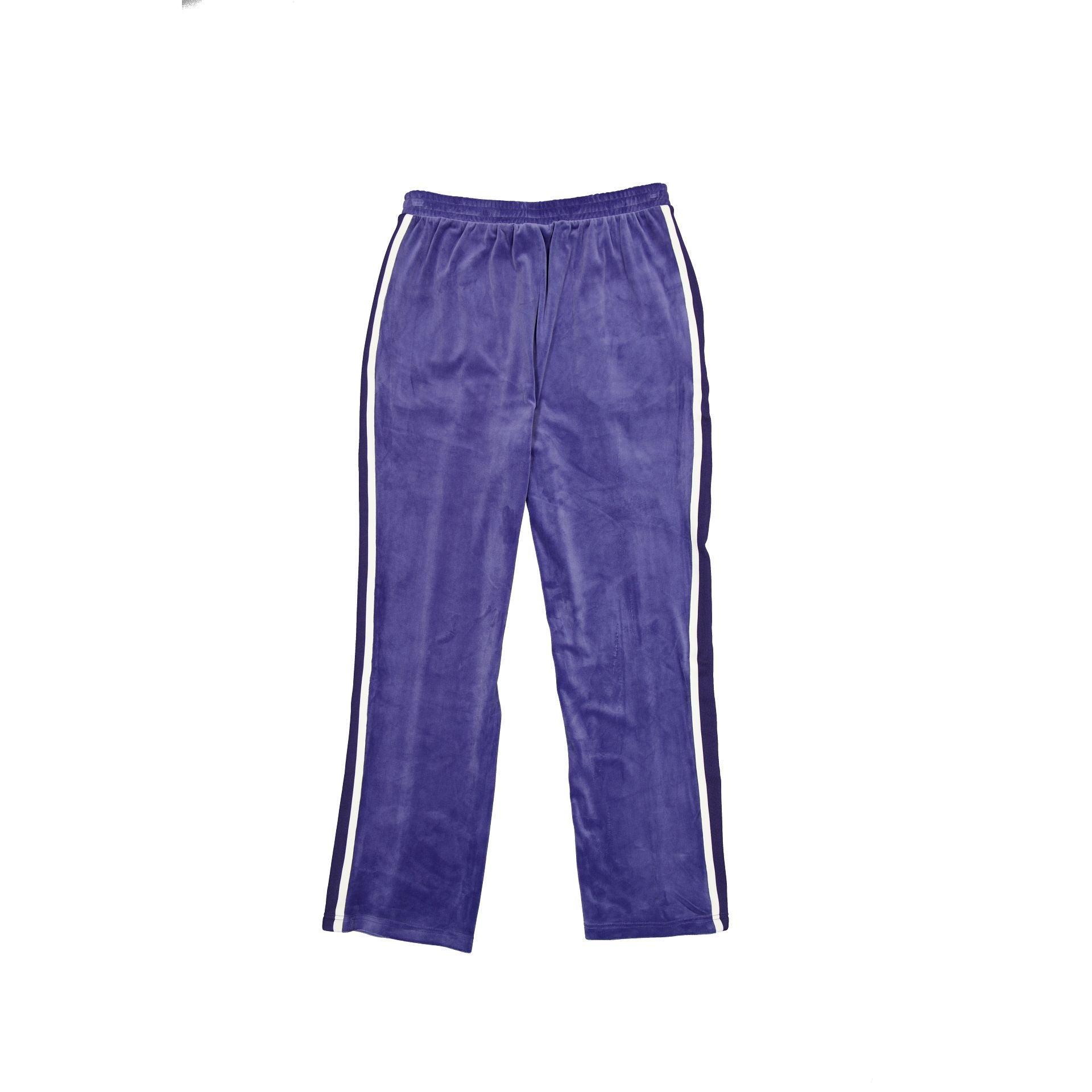 Los Angeles Dodgers Ink Purple Velour Track Pants Male Product Image