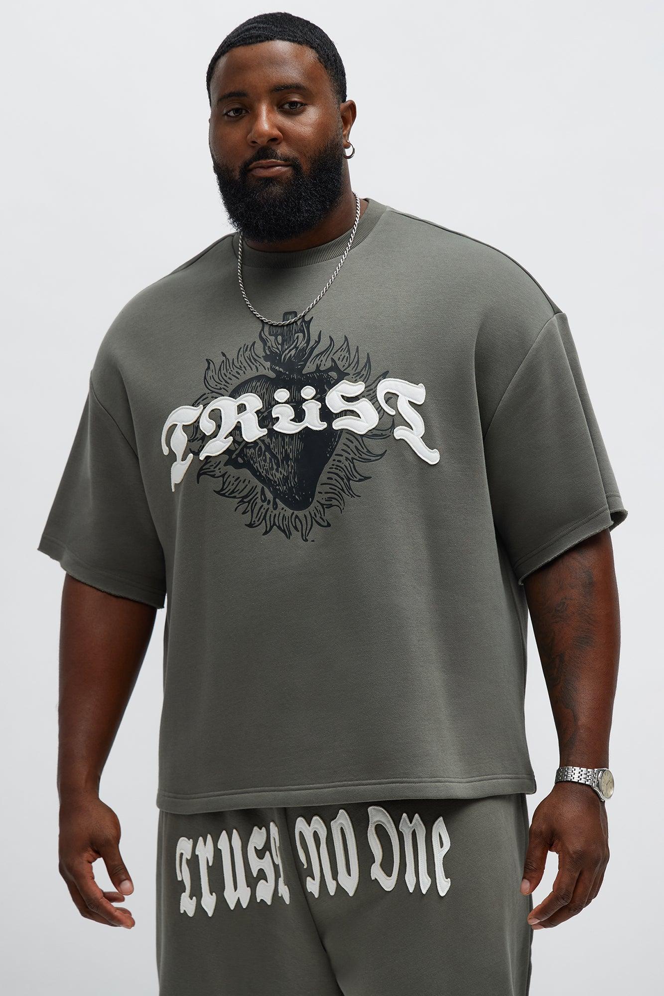 Tyson Trust Issues Short Sleeve Tee - Dark Grey Male Product Image