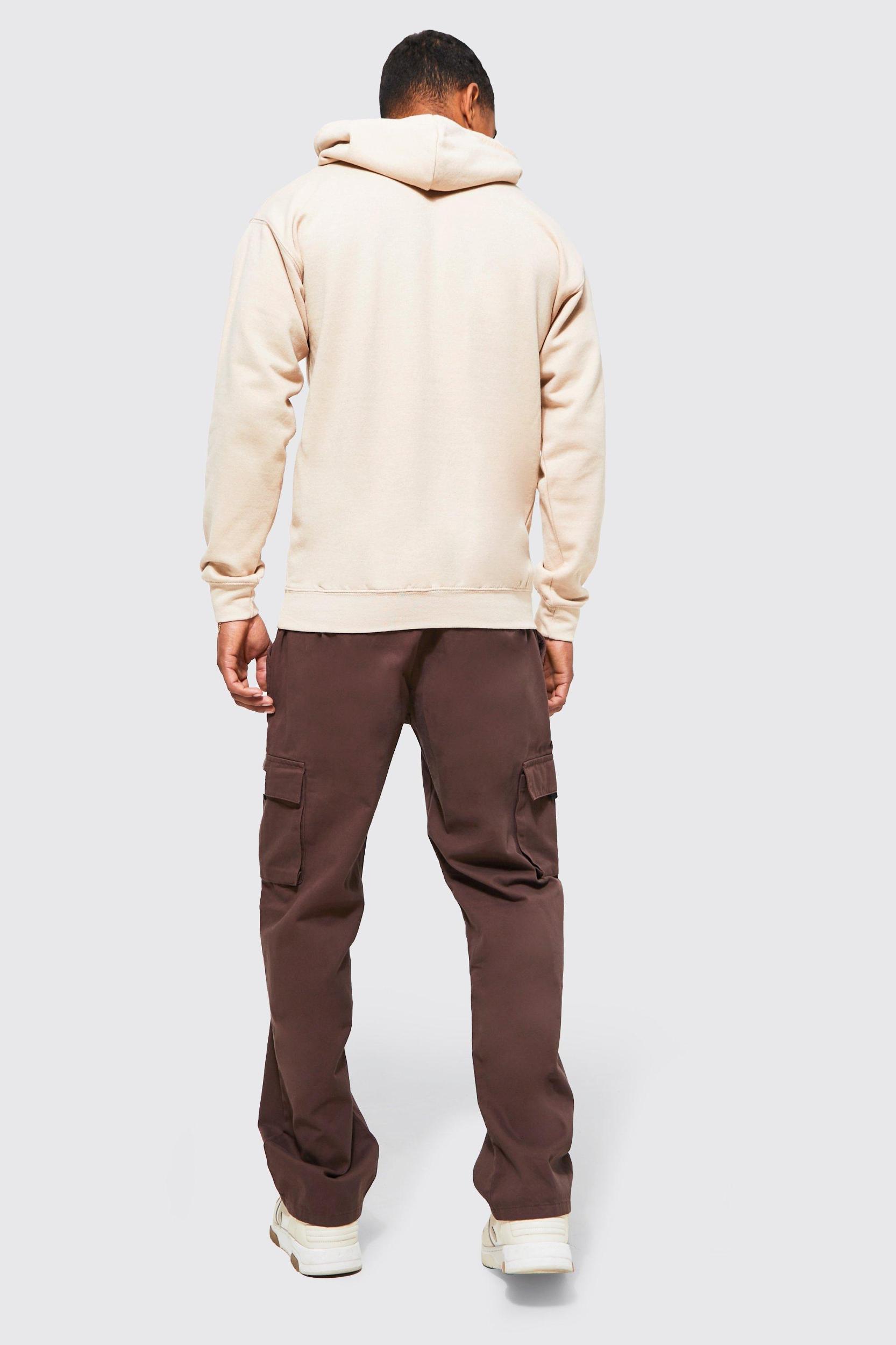 Elasticated Waist Relaxed Fit Buckle Cargo Pants | boohooMAN USA Product Image