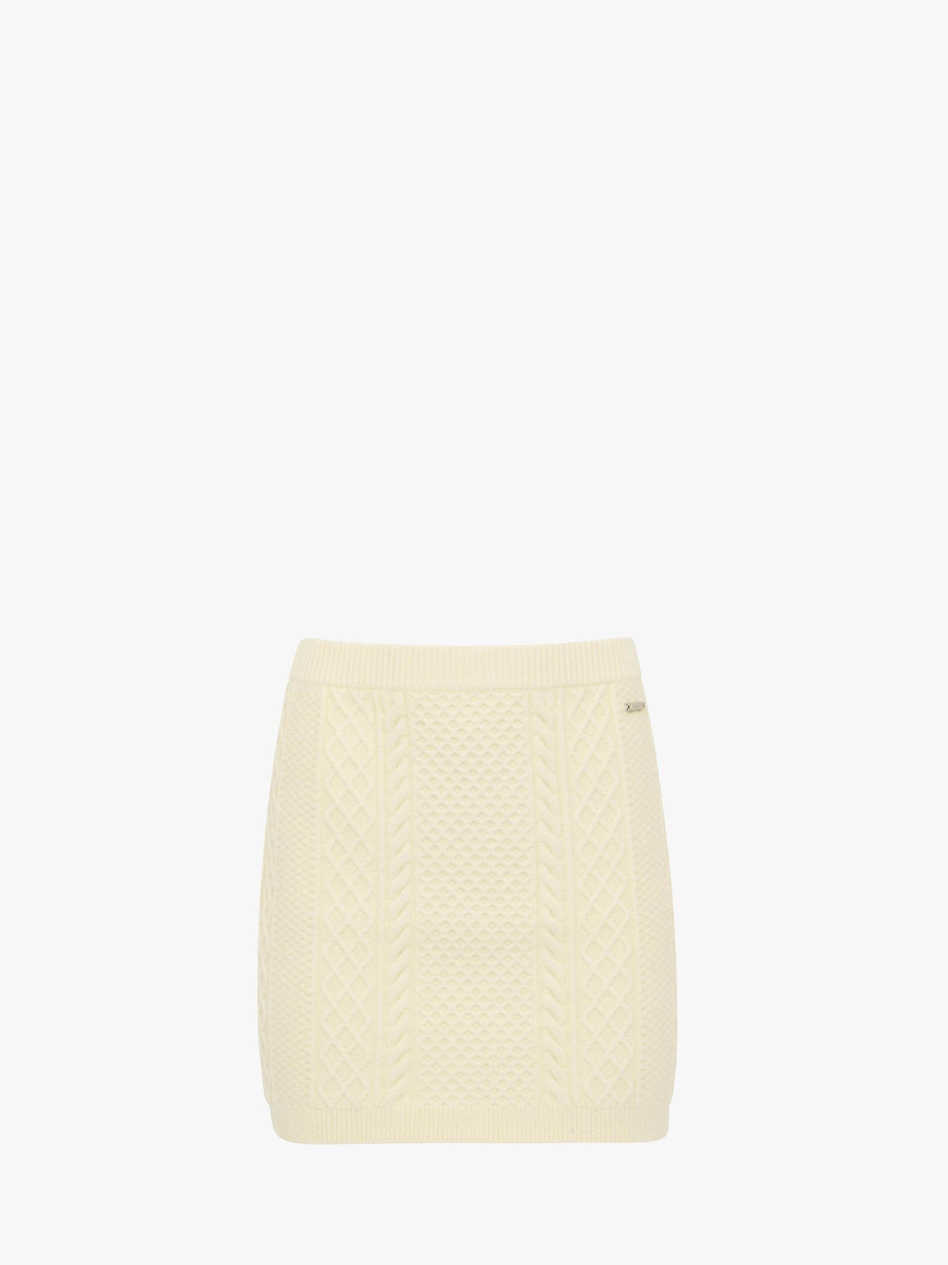 CABLE KNIT MINI SKIRT Product Image