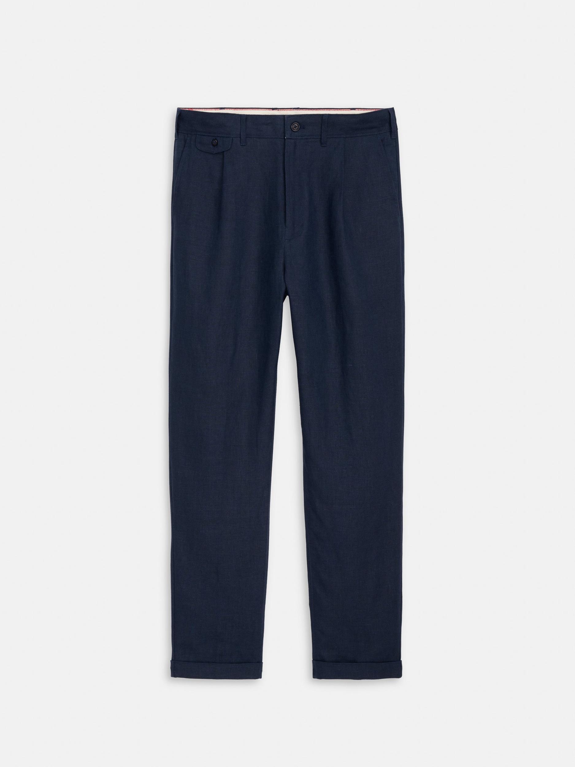Standard Pleated Pant In Linen Product Image