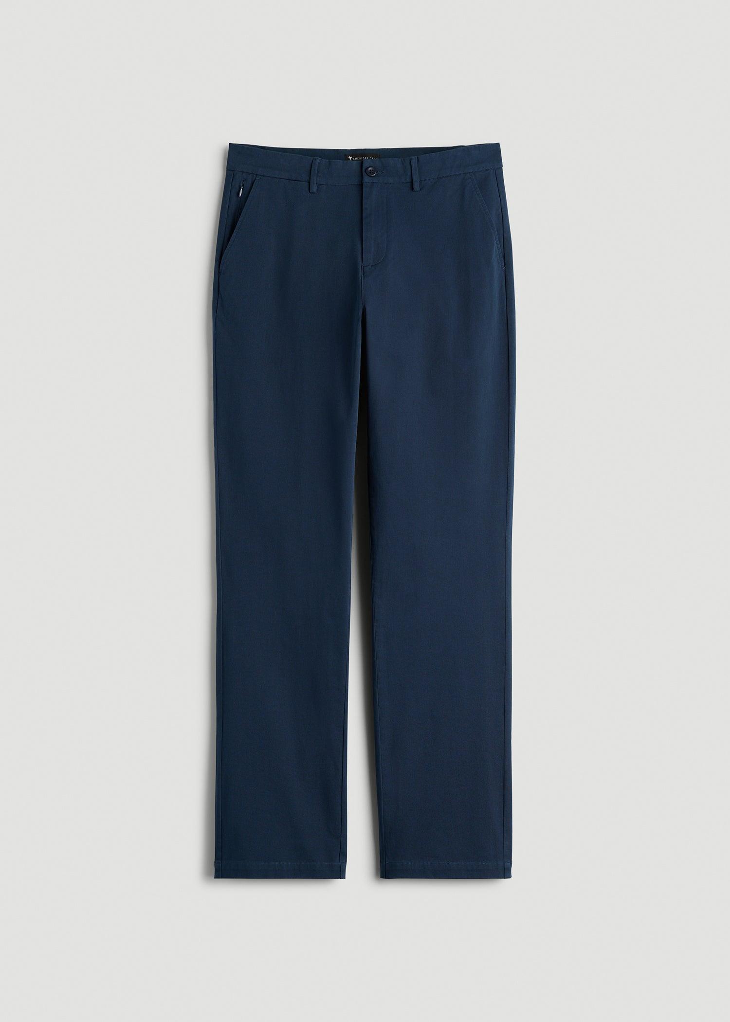 4 Way Stretch Commuter RELAXED Chino Pants for Tall Men in Navy Blue Male Product Image