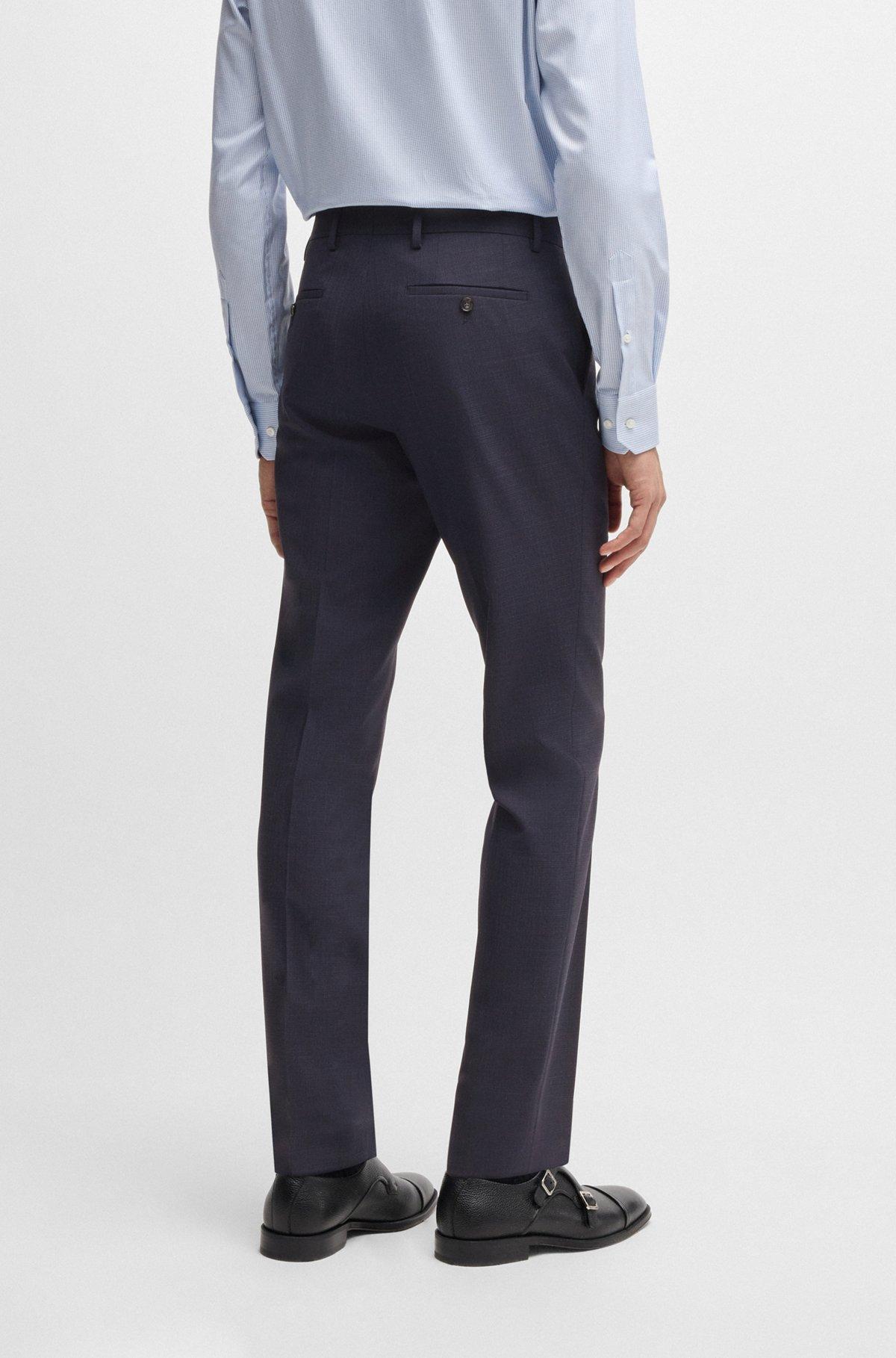 Slim-fit suit in micro-patterned stretch cloth Product Image