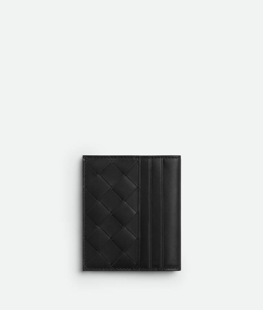 Men's Intrecciato Bill Wallet in Black/madder brown Product Image