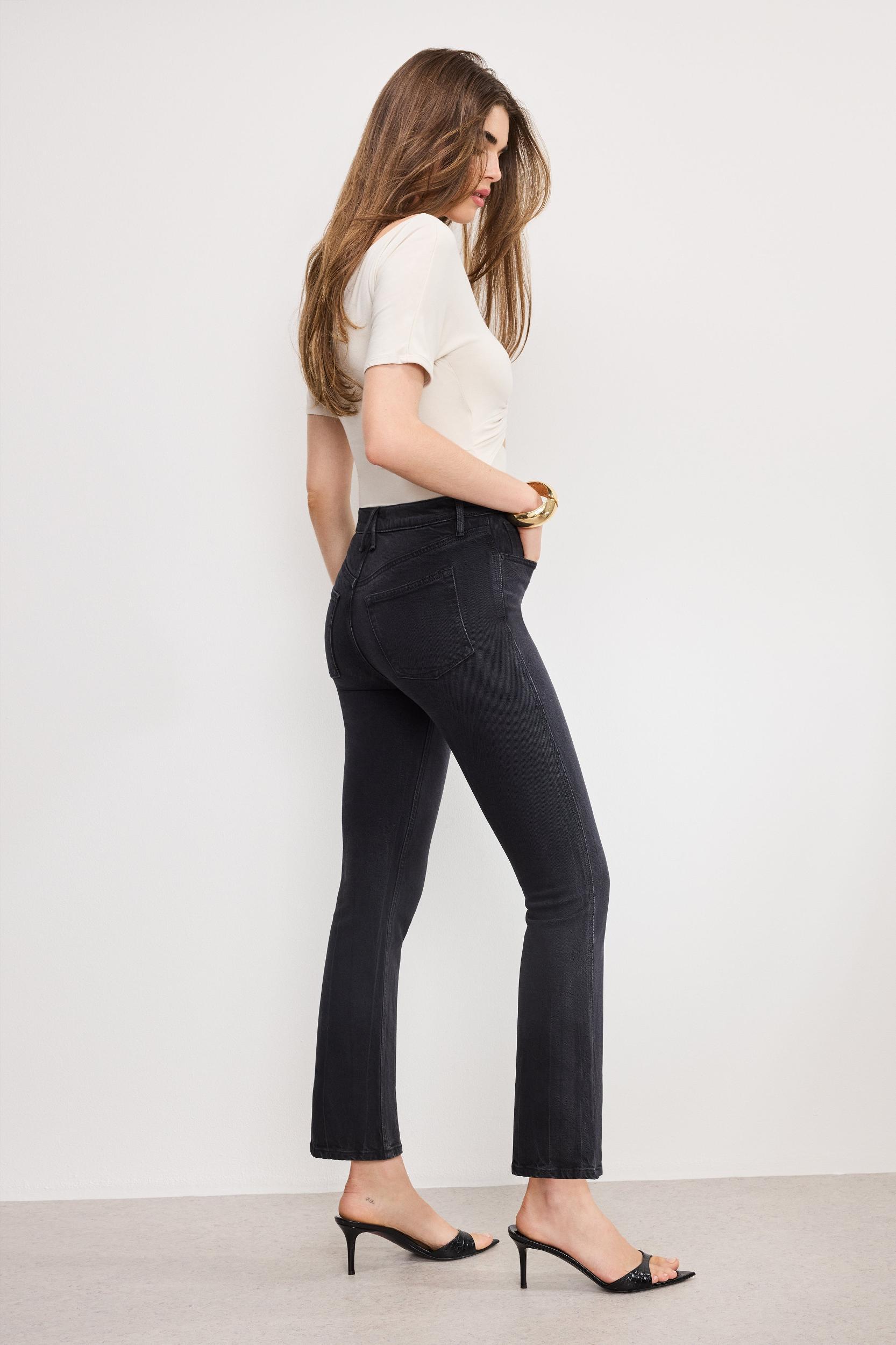 SOFT TECH GOOD STANDARD KICK FLARE JEANS | BLACK390 Product Image