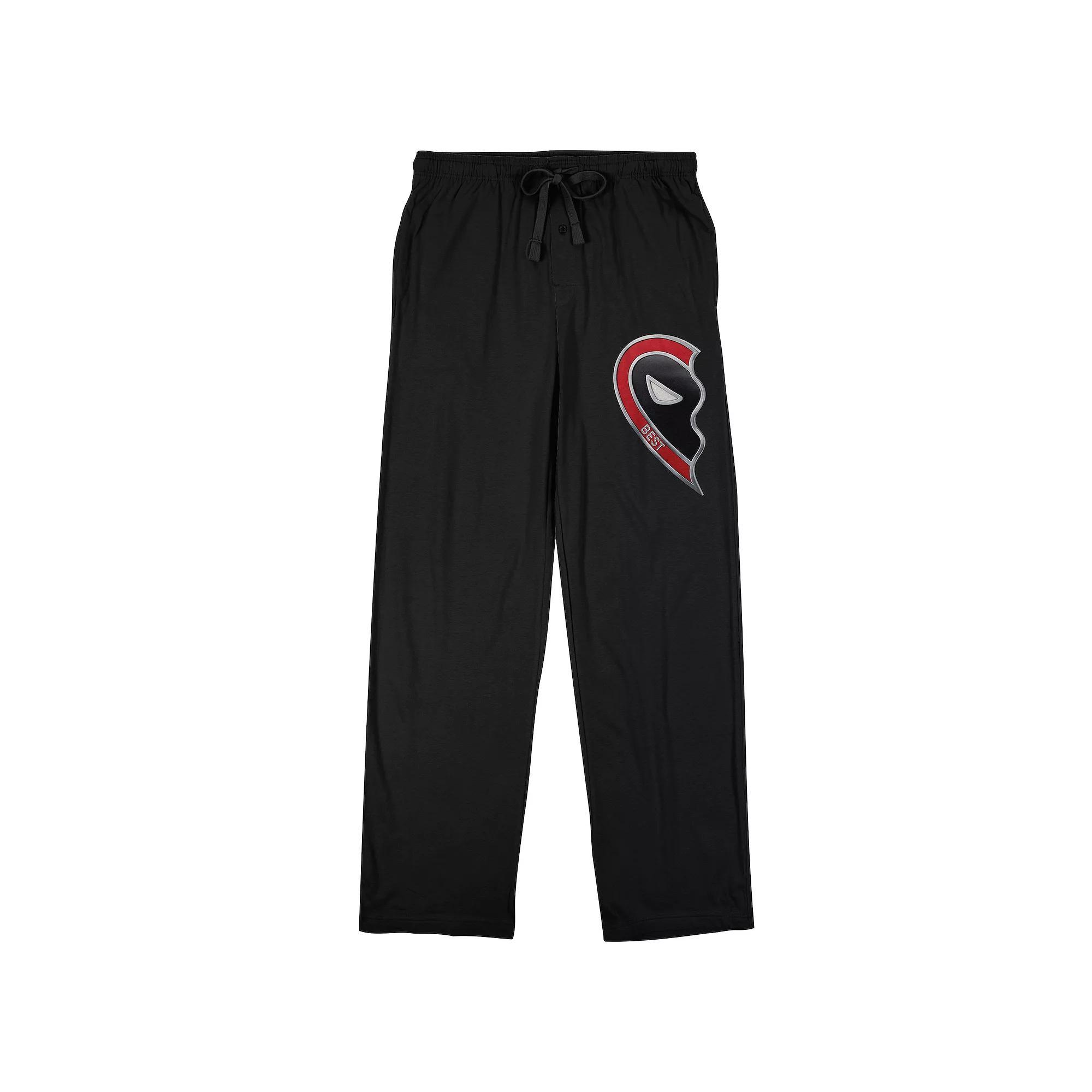 Men's Deadpool & Wolverine Deadpool Heart Sleep Pants, Size: Large, Black Product Image
