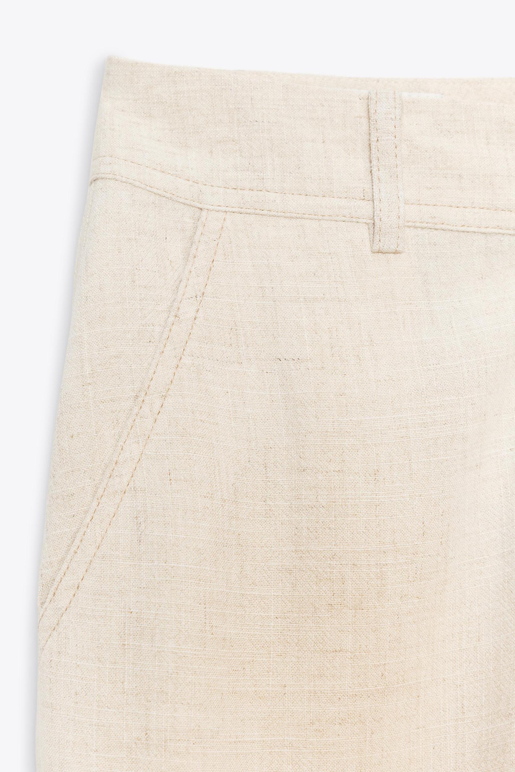STRAIGHT LEG LINEN PANTS Product Image