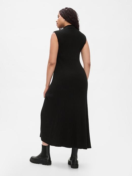 CashSoft Rib Mockneck Maxi Sweater Dress Product Image