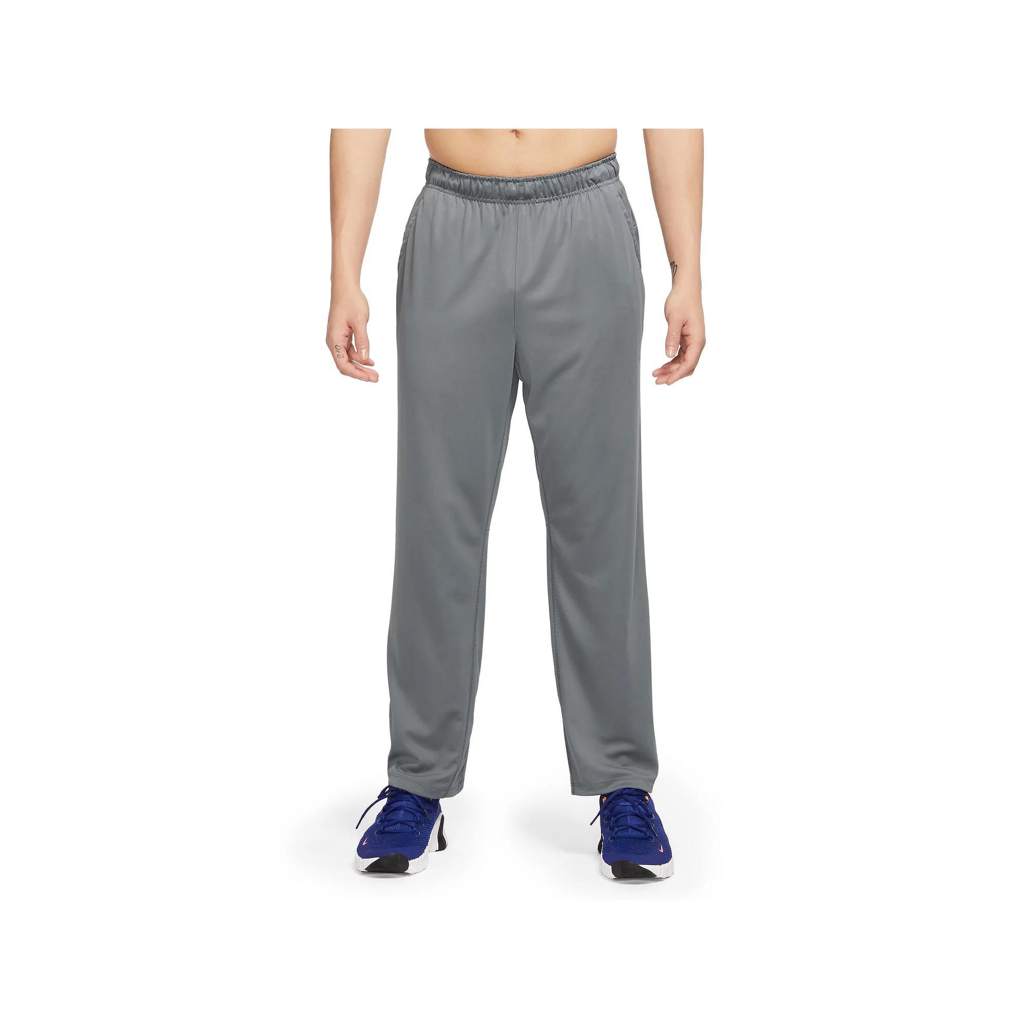 Men's Nike Totality Dri-FIT Open-Hem Versatile Pants, Size: Medium, Smoke Gray Black Product Image