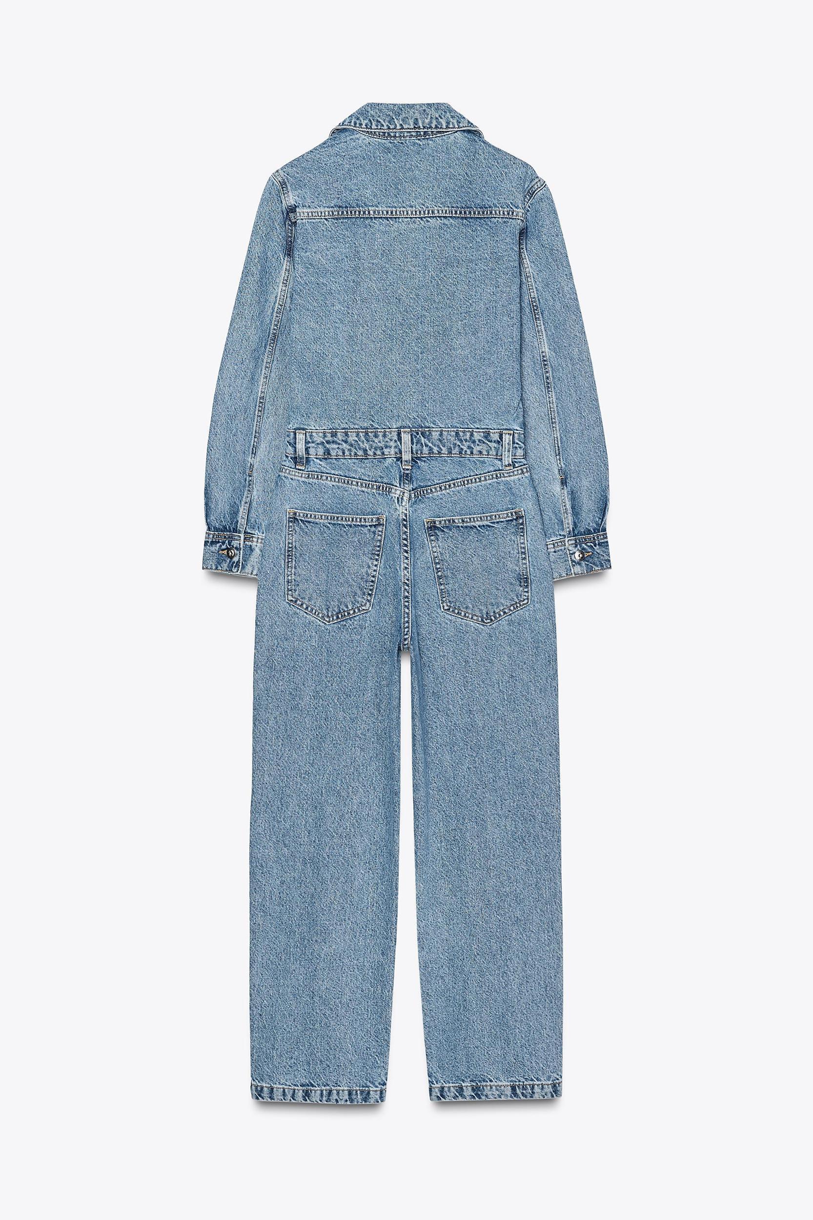 Z1975 LONG DENIM JUMPSUIT Product Image