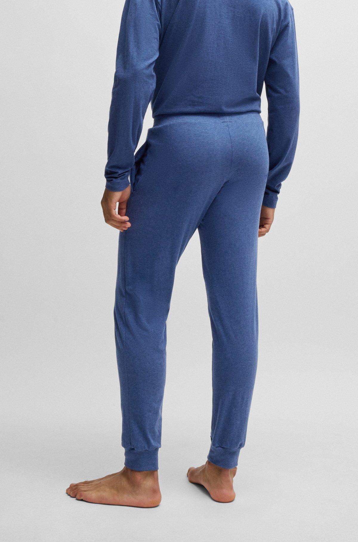Stretch-cotton tracksuit bottoms with logo print Product Image