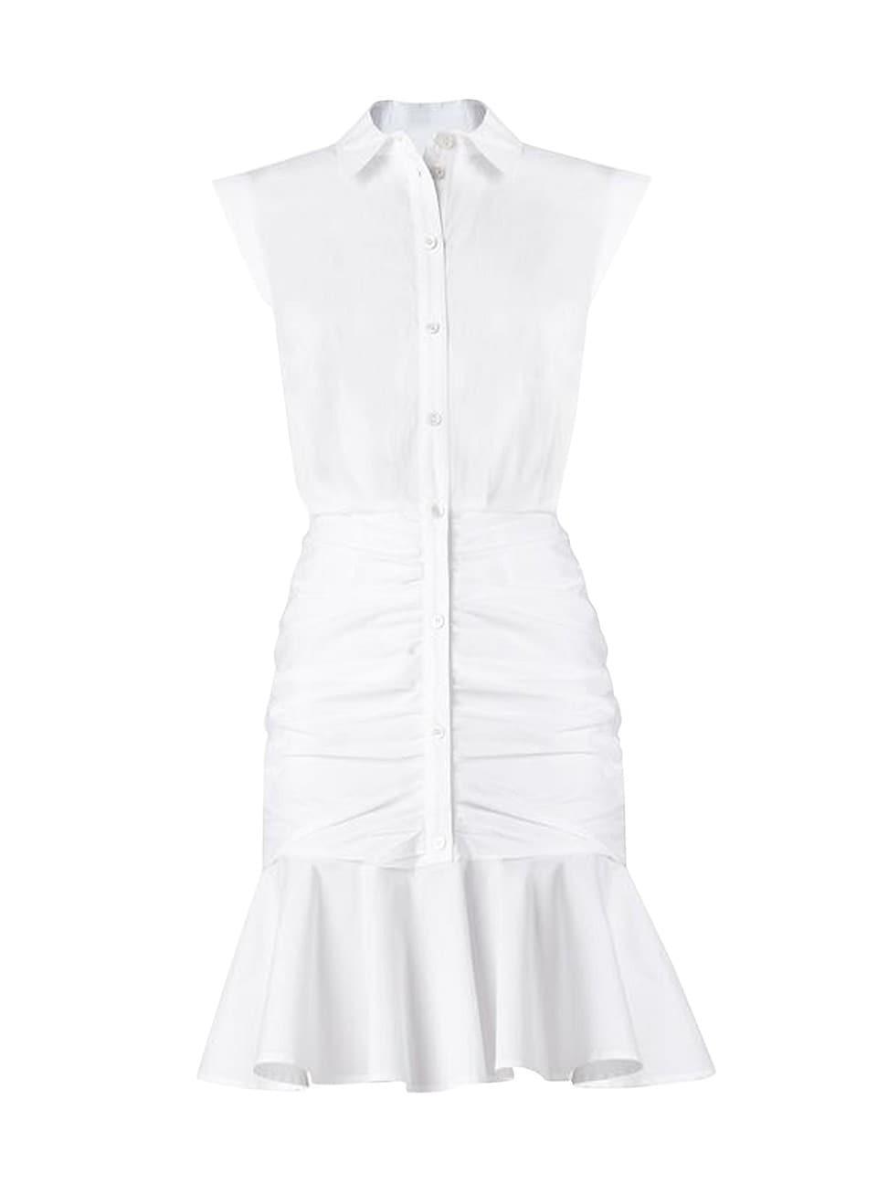Veronica Beard Bell Ruched Shirtdress Product Image