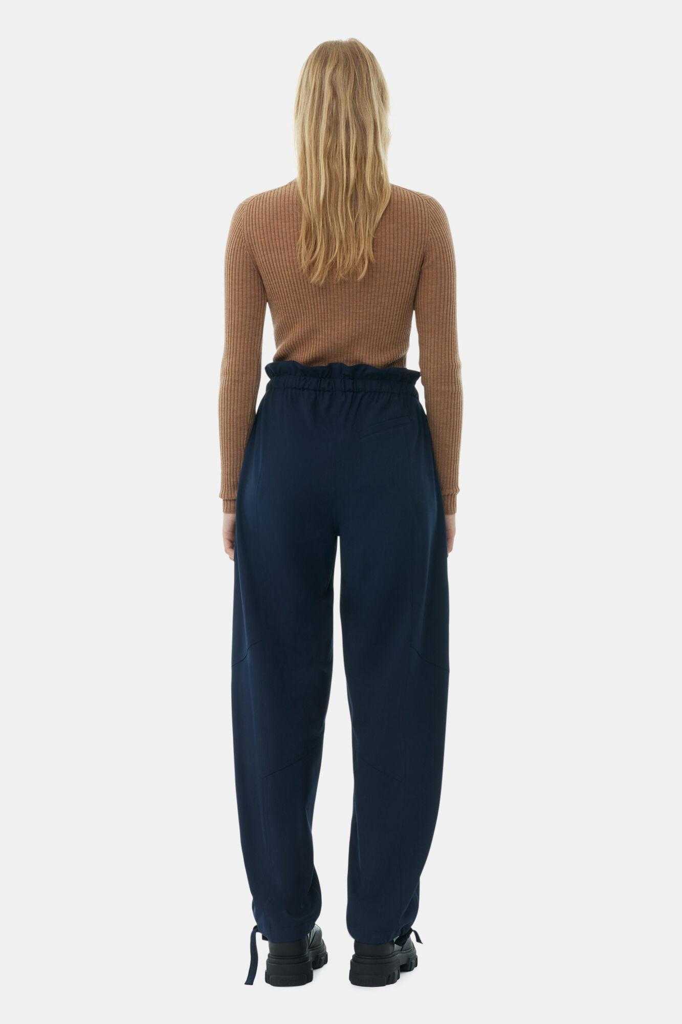 Blue Light Elasticated Waist Pants Product Image