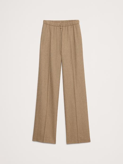 Mid-Rise Pull-On Italian Flannel Pant Product Image