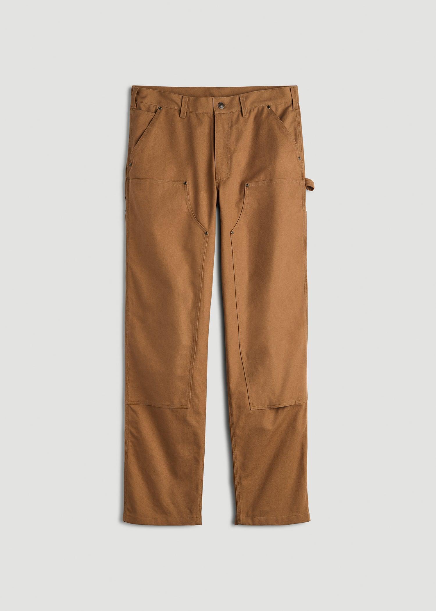 LJ&S Double Front Utility Work Pants for Tall Men in Vintage Tan Male Product Image