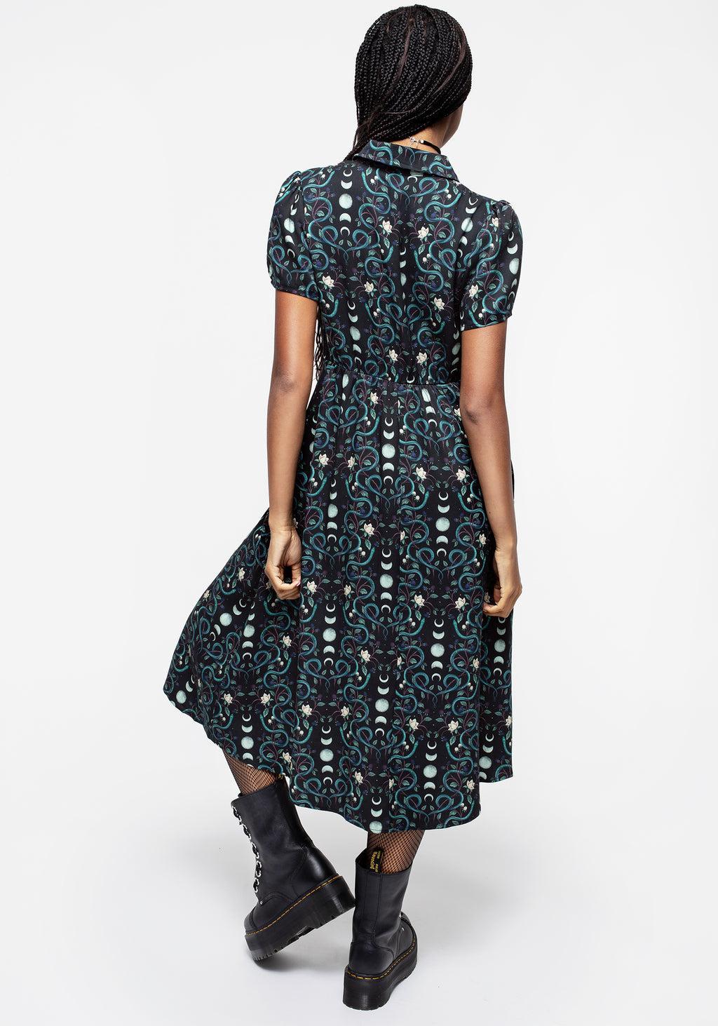 Pythia Print Midi Shirt Dress Product Image