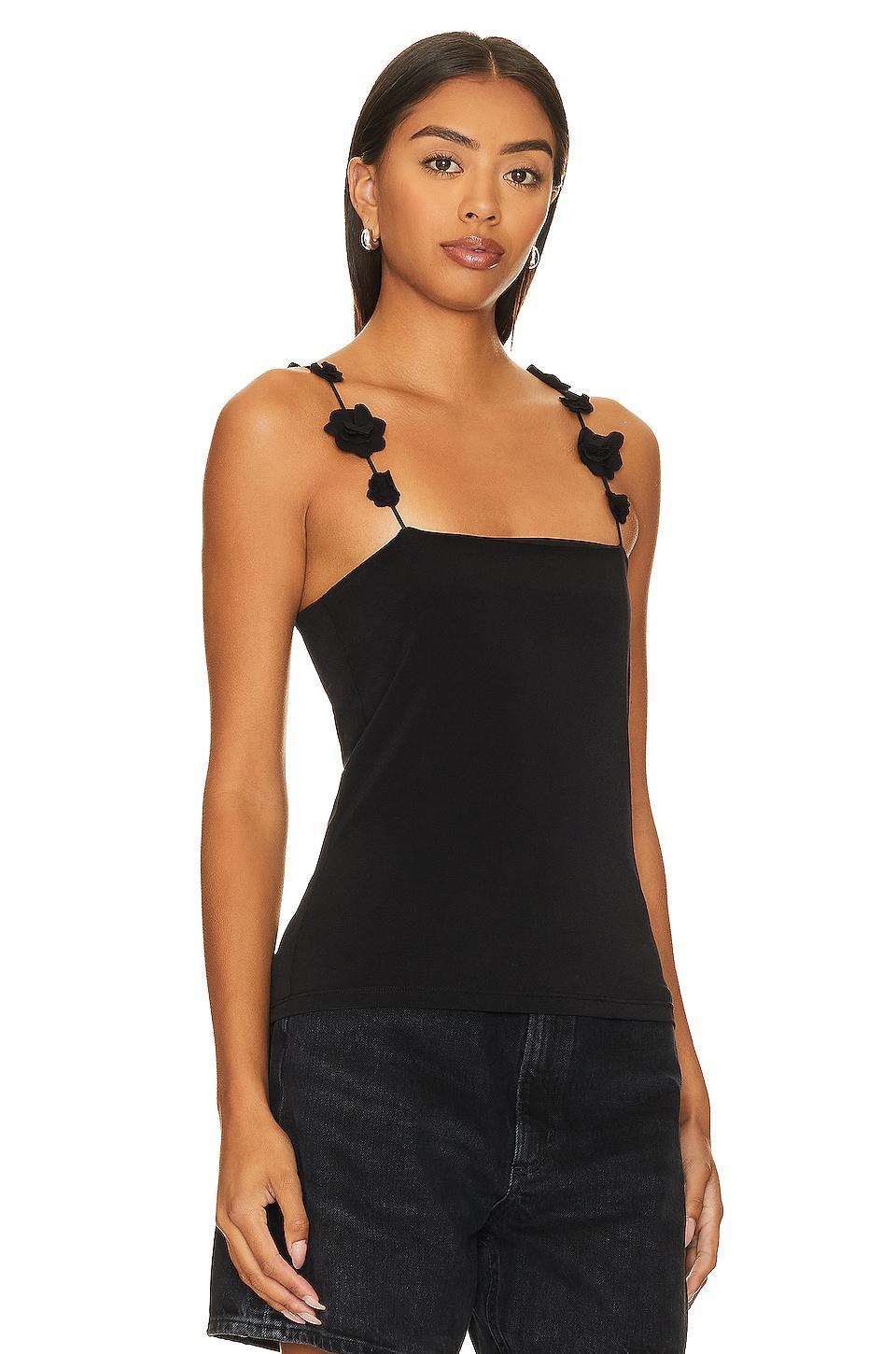 Ballata Top With Flower Straps Musier Paris Product Image
