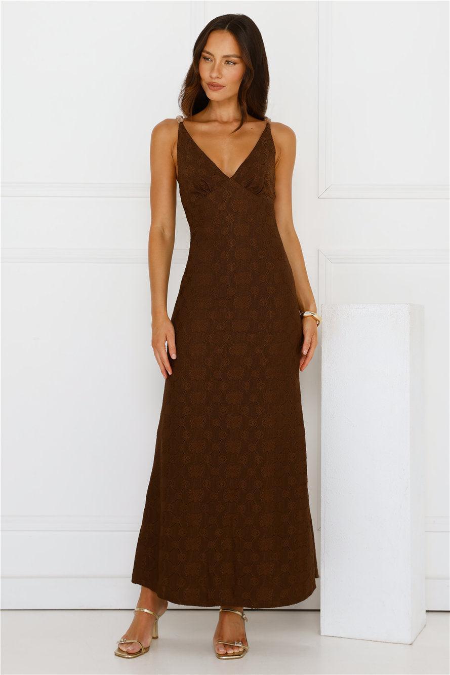 You Got This Maxi Dress Brown Product Image