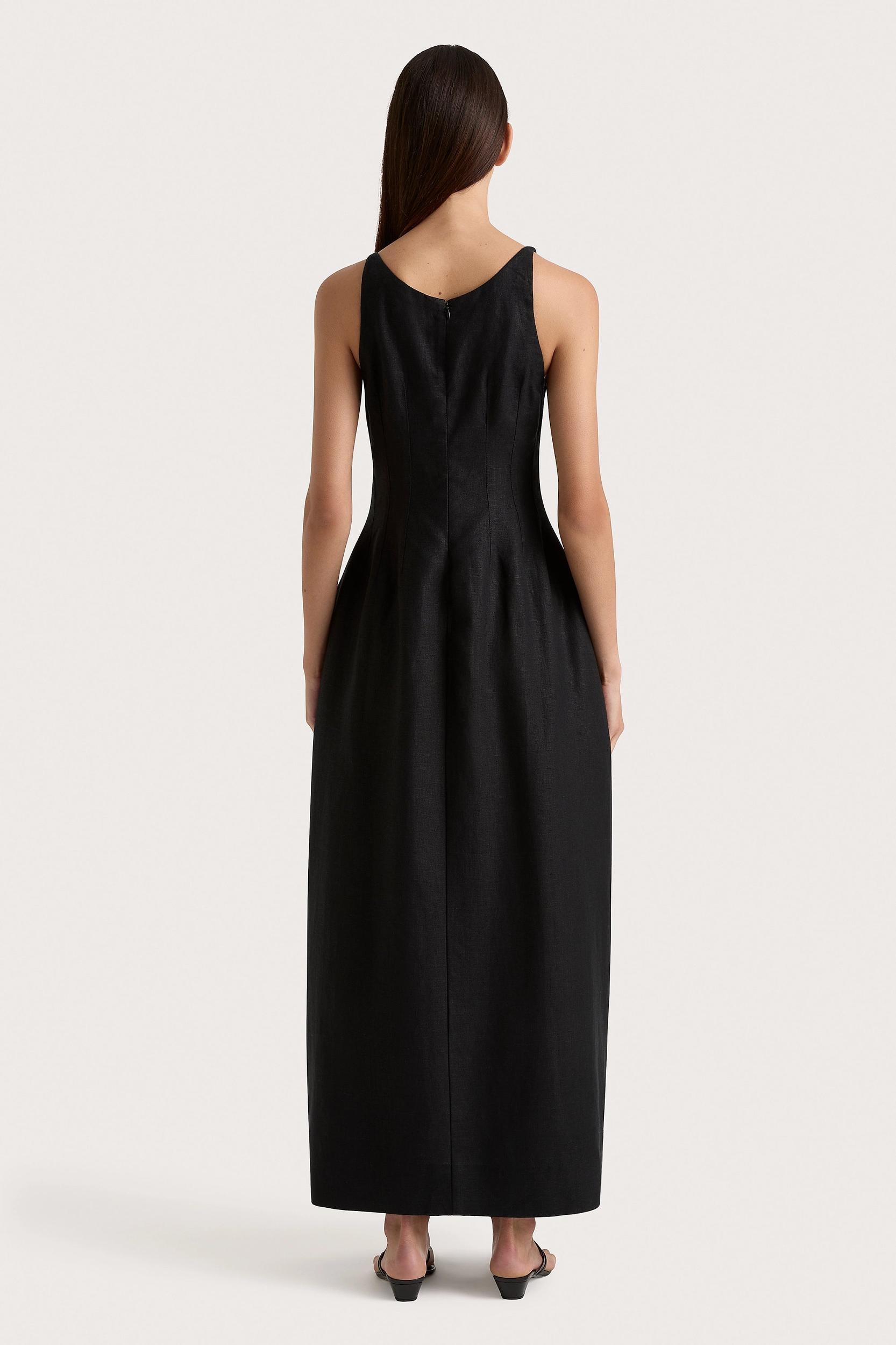 Sanne Midi Dress Black - Final Sale Product Image