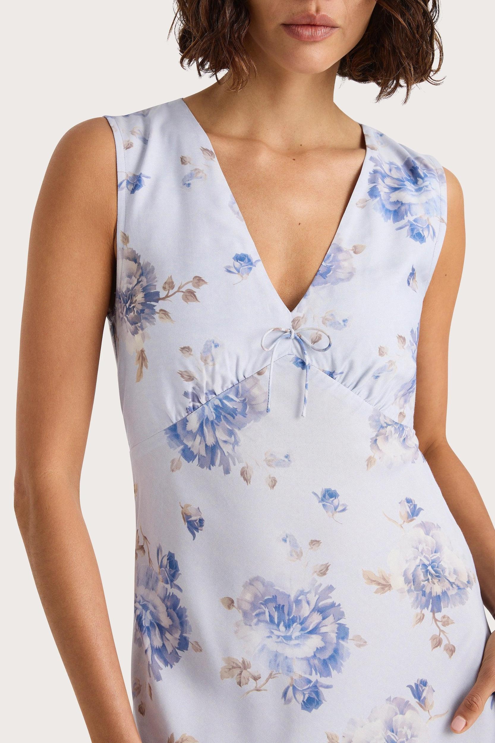 Josephine Maxi Dress Leona Floral Lilac Product Image