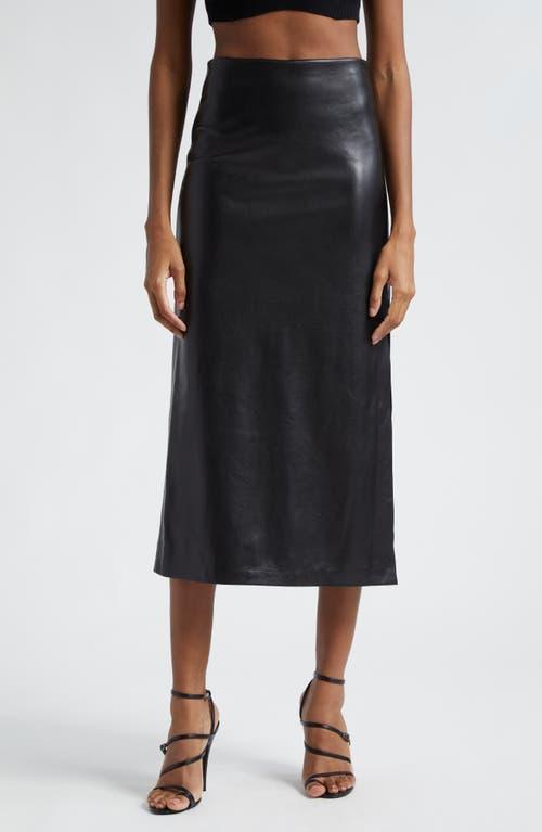Womens Maeve Vegan Leather Slip Skirt Product Image