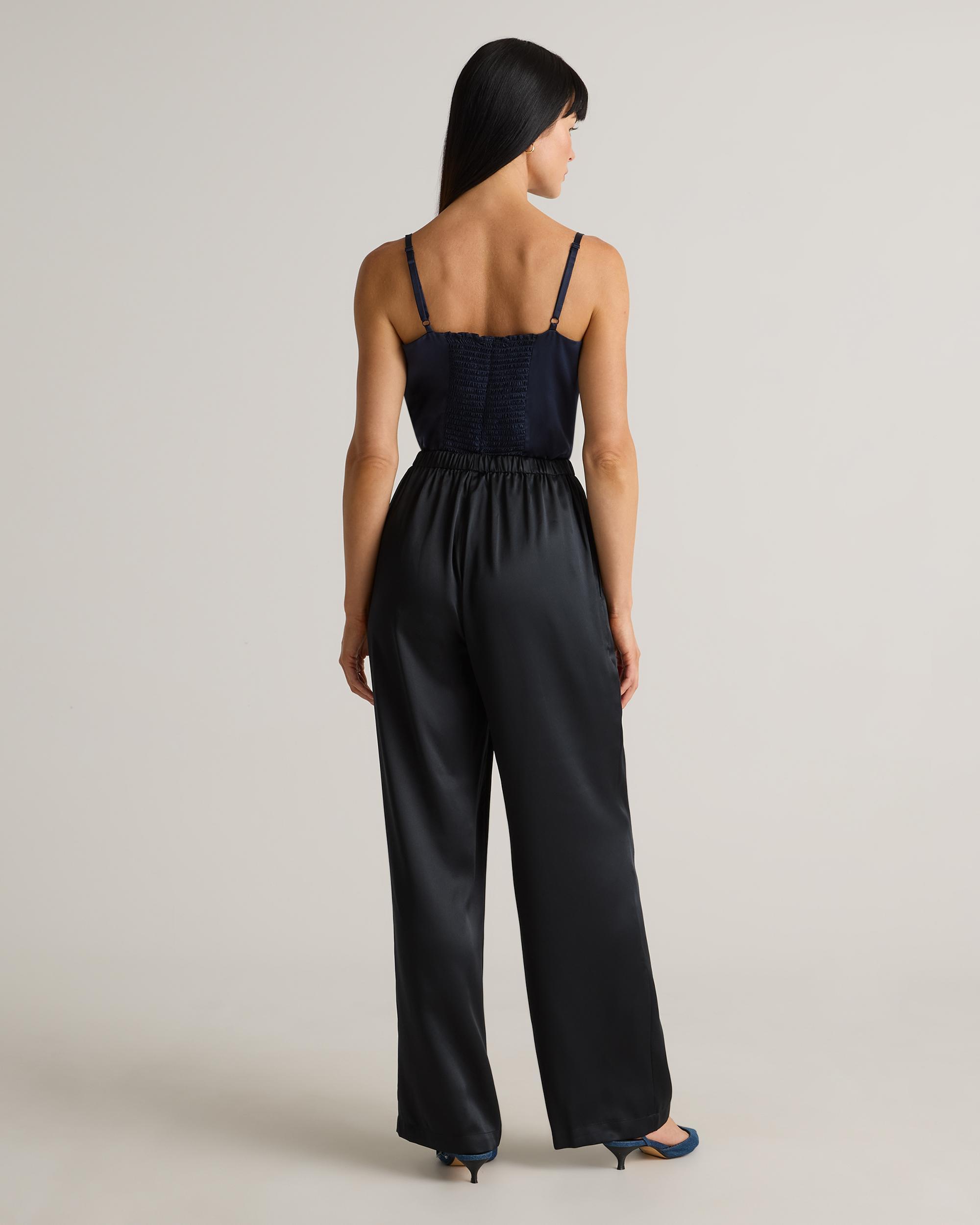 Quince | Women's Drawstring Wide Leg Pants Silk Product Image