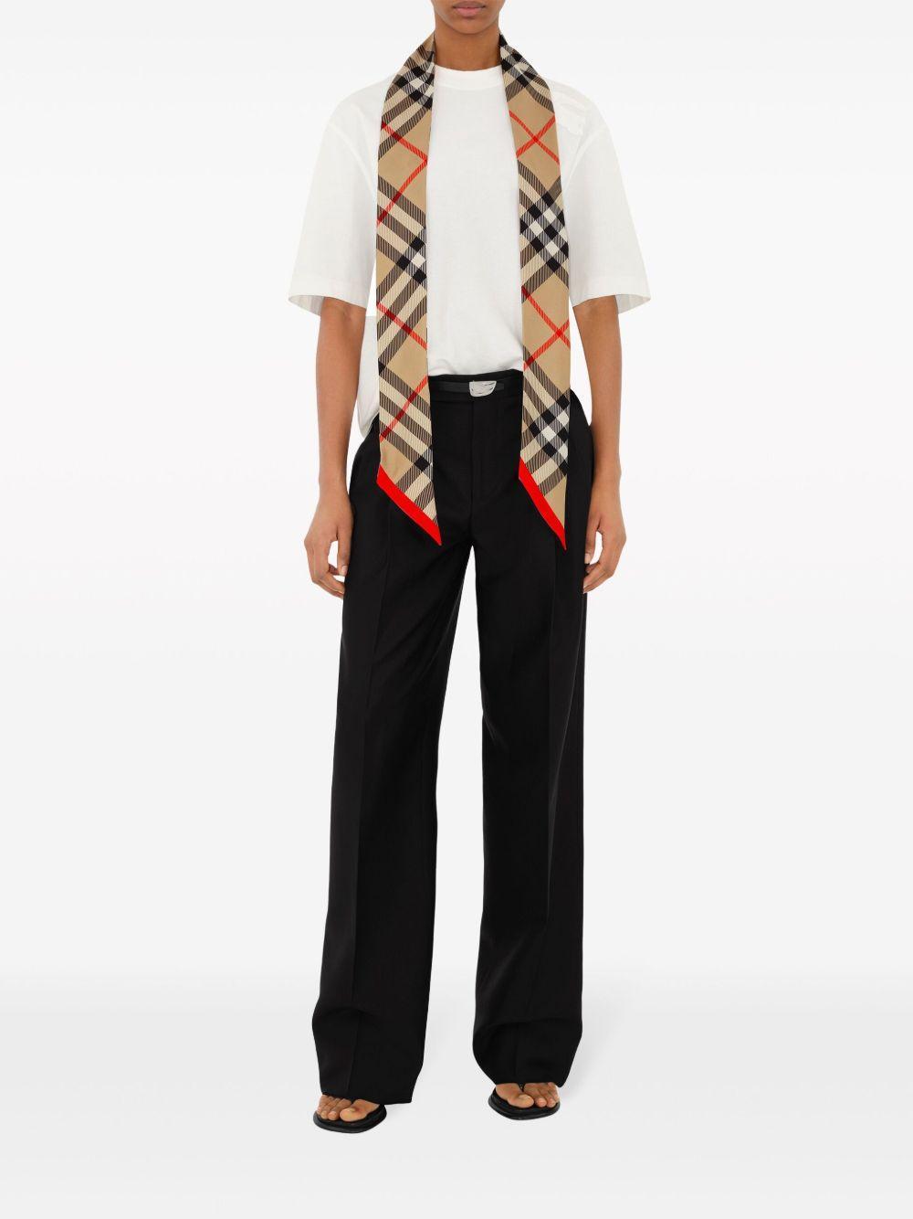 House Check silk scarf Product Image