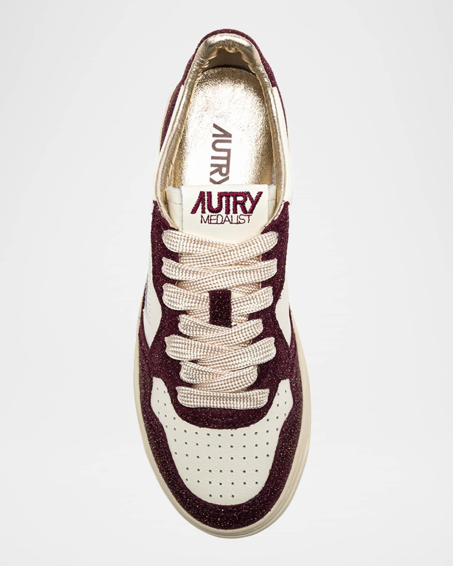 Medalist Mixed Leather Low-Top Sneakers Product Image