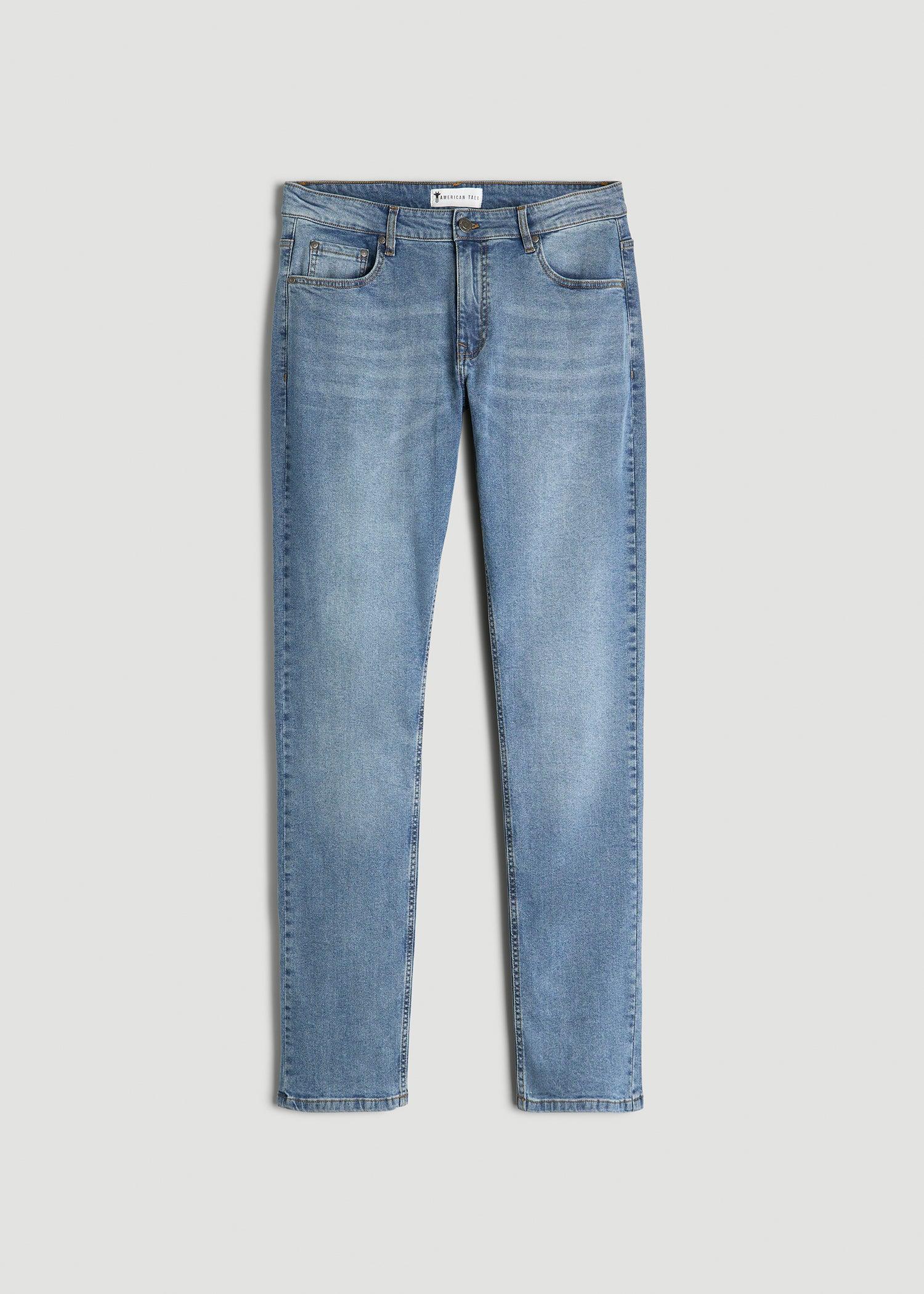 A.T. Basics Men's Carman Tapered fit Jeans for Tall Men in Tufts Blue Product Image