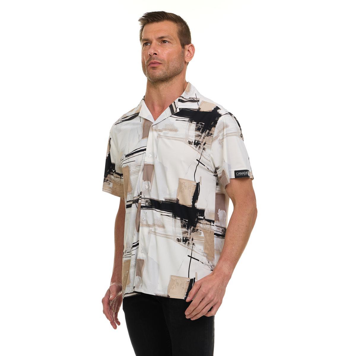 Canada Weather Gear Men’s Printed Camp Collar Shirt Product Image