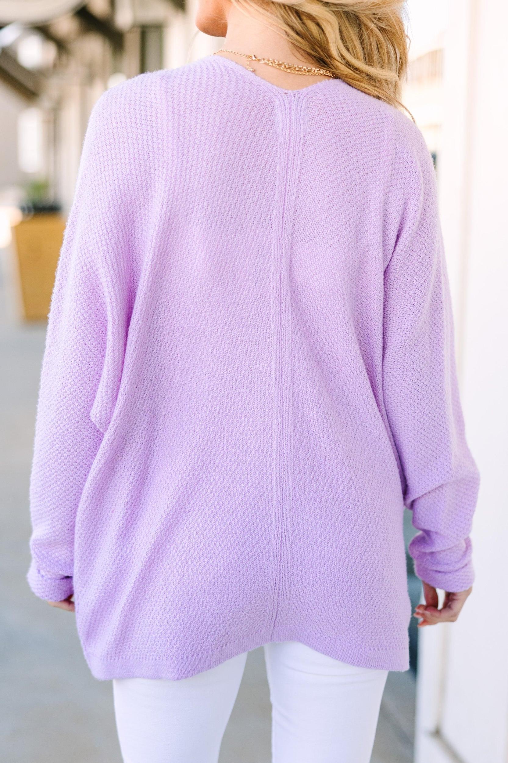 Call On Me Lavender Purple Cardigan Female Product Image