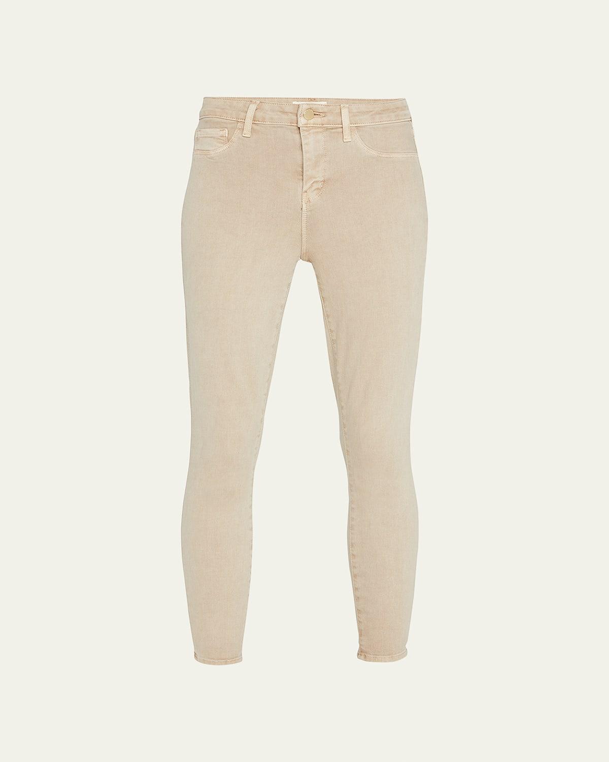 LAgence Margot Cropped Jeans in Blanc Product Image