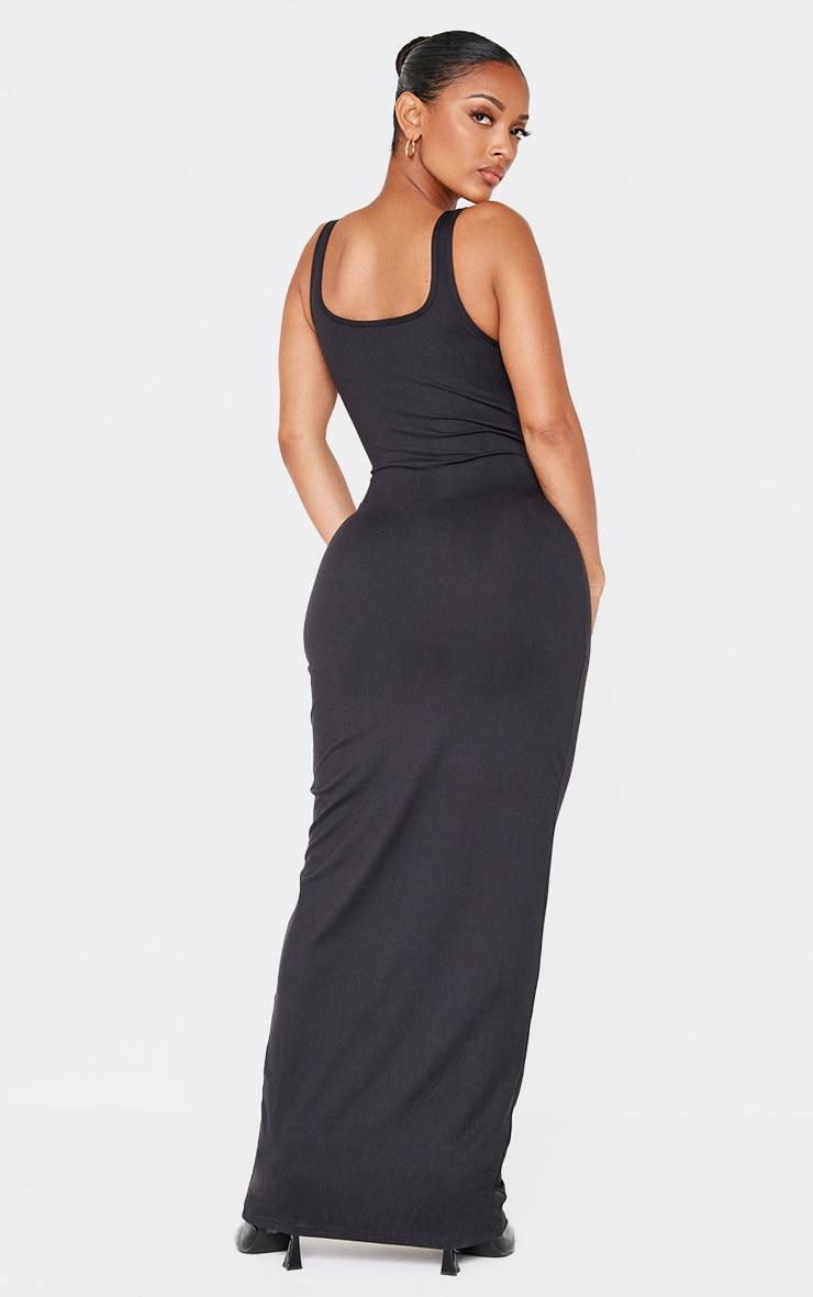 Shape Black Sculpt Square Neck Corseted Maxi Dress. Product Image