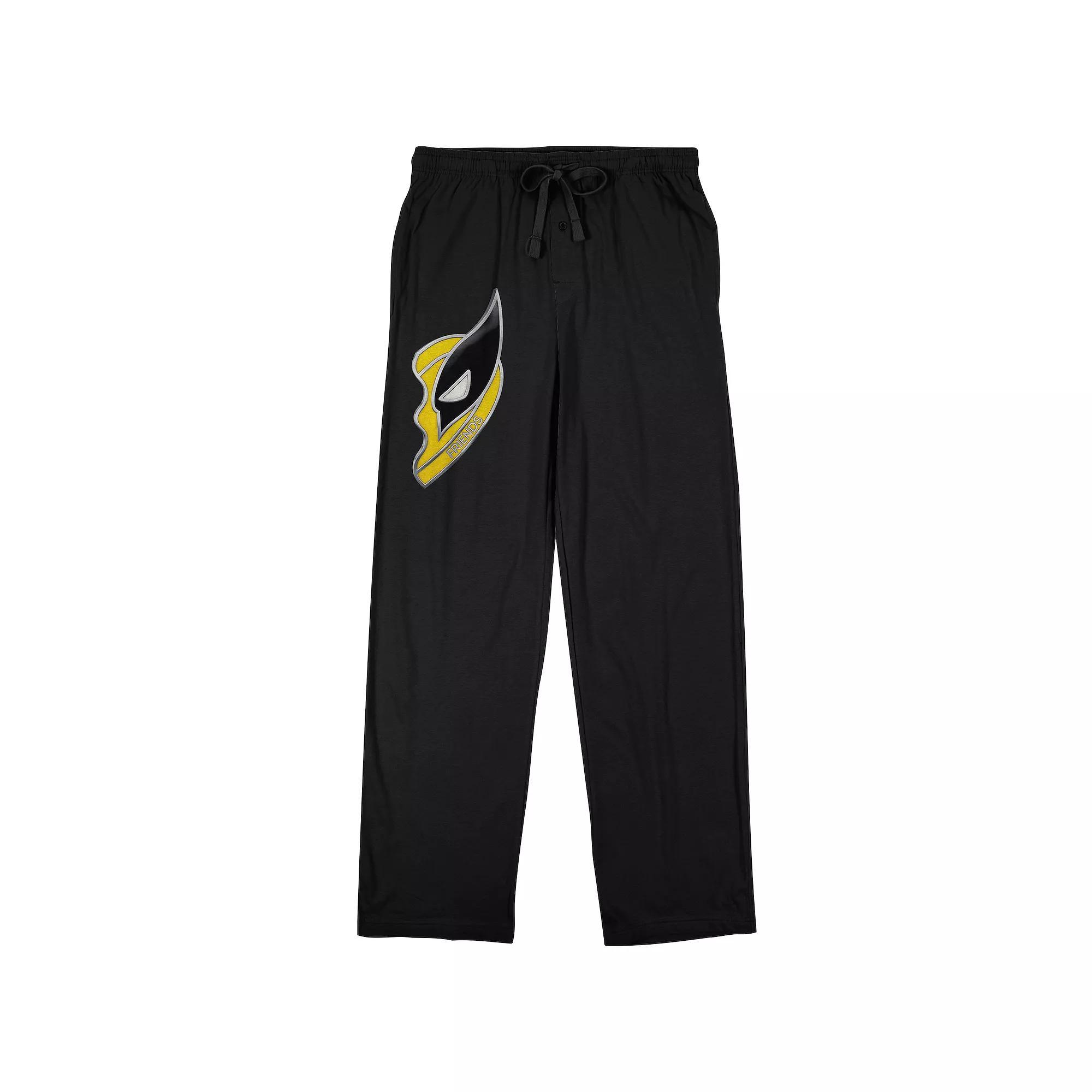 Men's Deadpool & Wolverine Wolverine Heart Sleep Pants, Size: Small, Black Product Image