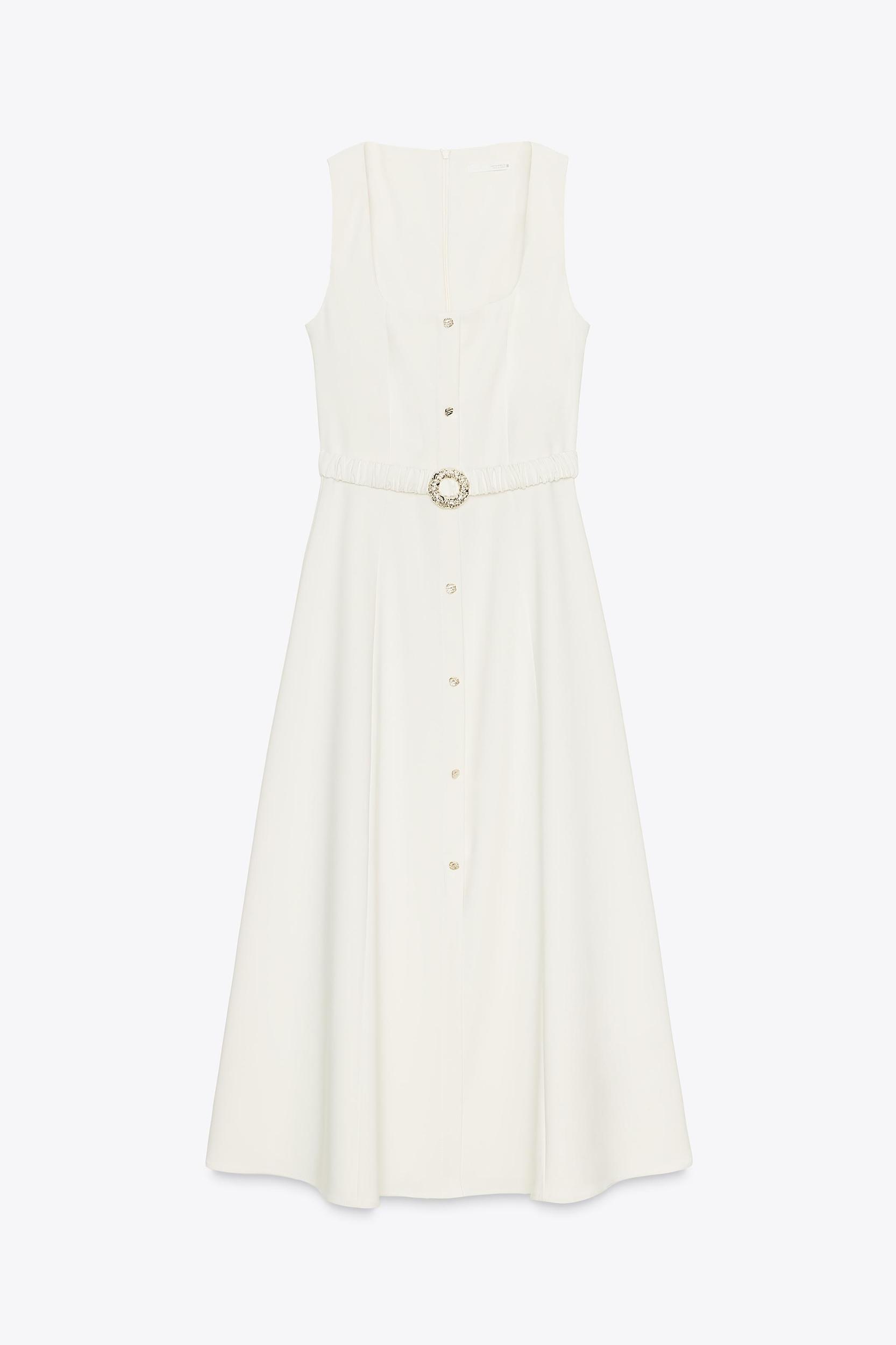 MIDI BELTED DRESS Product Image
