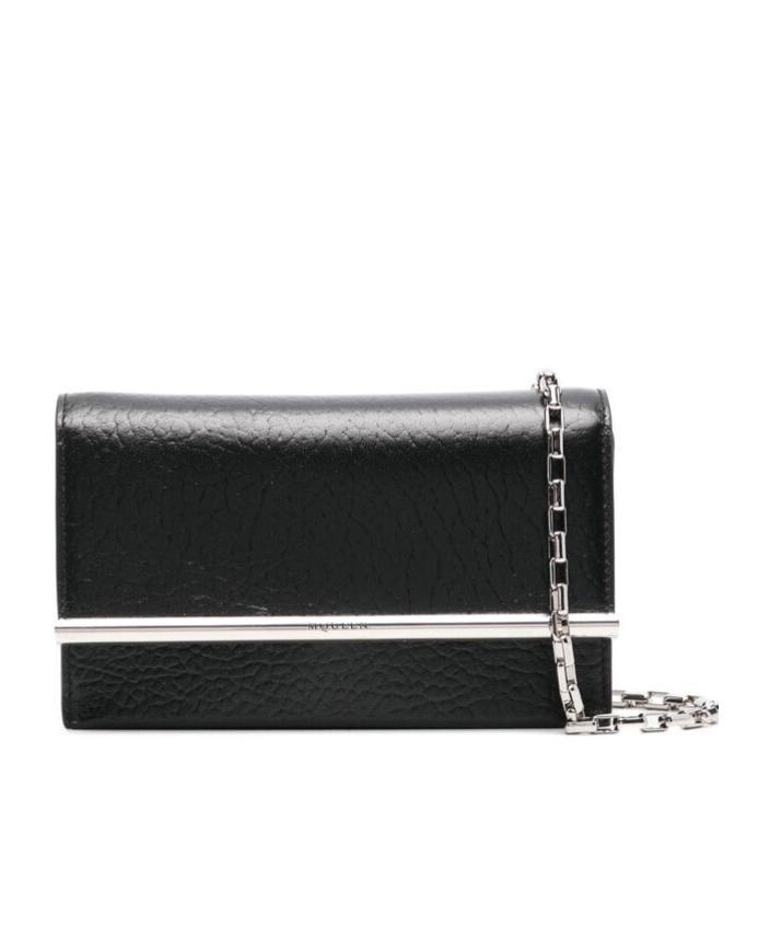 ALEXANDER MCQUEEN Flip Shoulder Bag In Black Product Image
