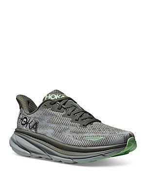 Hoka Mens Clifton 9 Running Sneakers in Ice Water Product Image