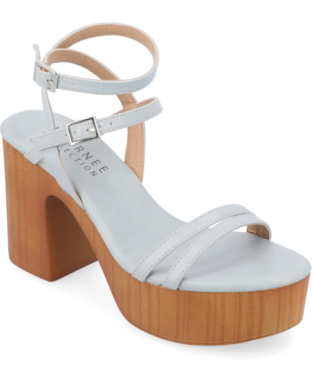 Journee Collection Womens Emerynn Tru Comfort Foam Platform Clog Multi Strap Sandals Product Image
