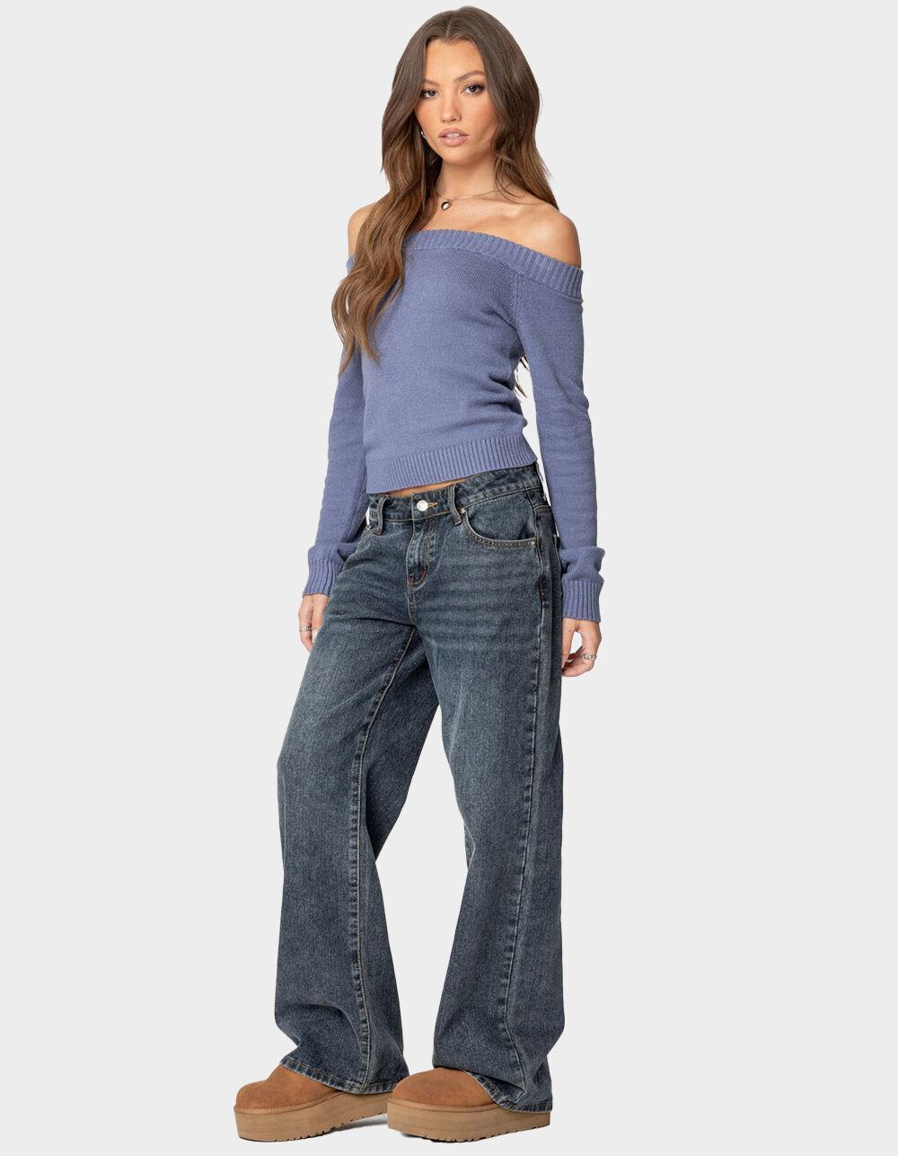 EDIKTED Elona Off Shoulder Knit Top Product Image