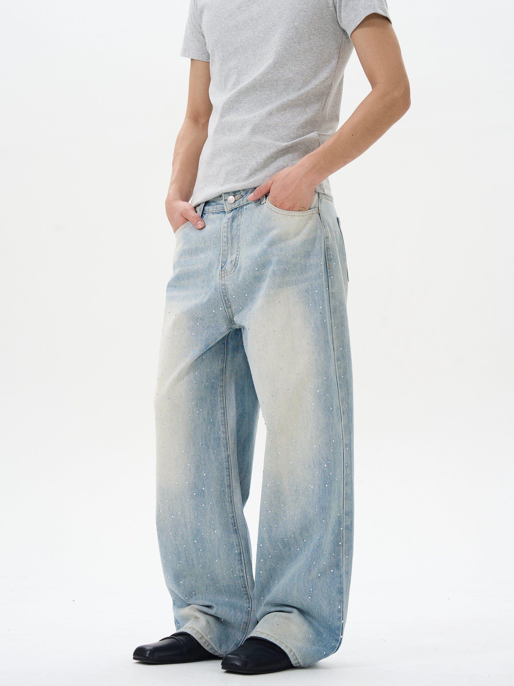 RT No. 12259 BLUE DENIM STRAIGHT JEANS Product Image
